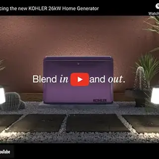 The new KOHLER 26kW Home Generator