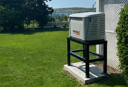 Whole home generator installed at Massachusetts home