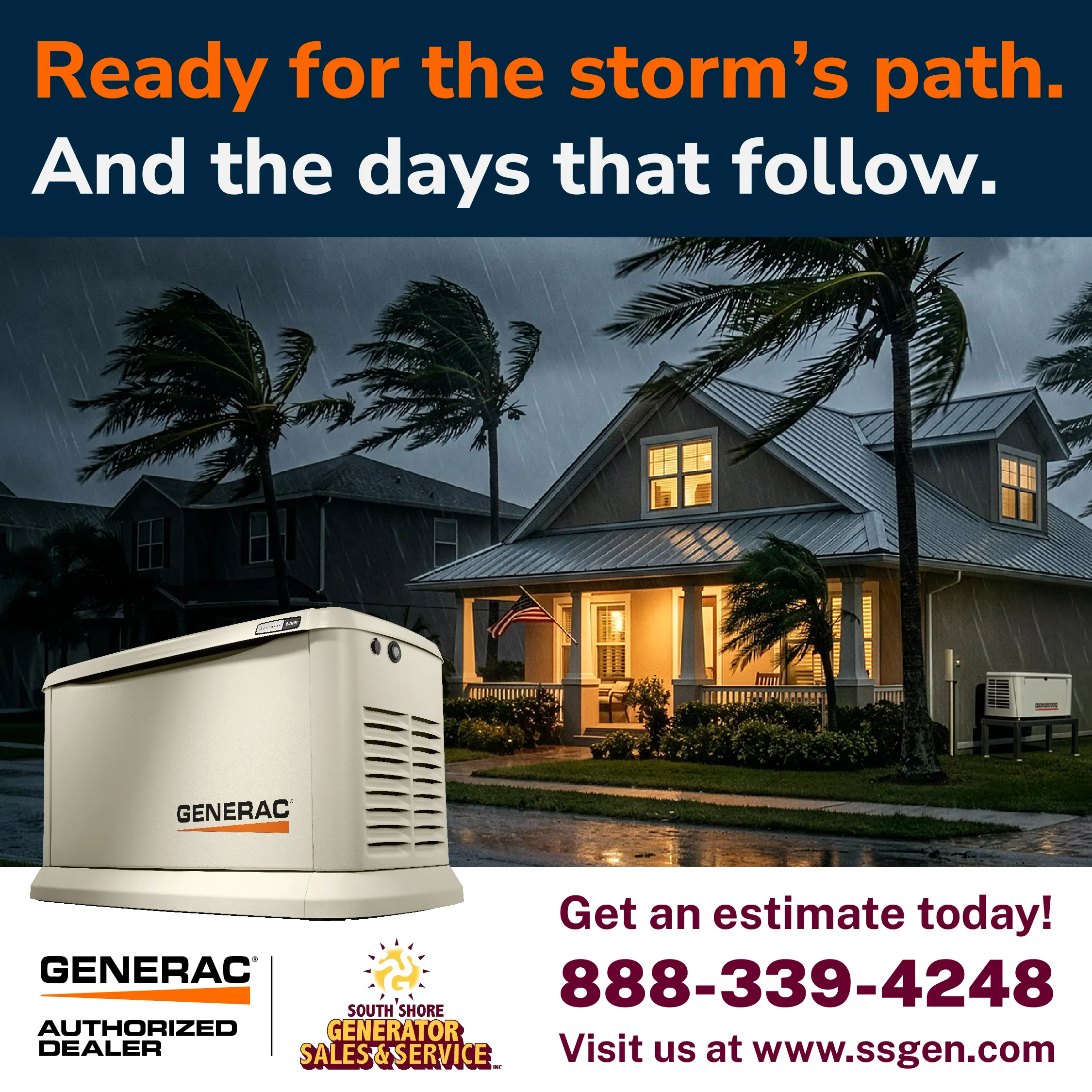 South Shore Generator Sales & Service - Whole Home Generators: Plan Ahead Before the First Storm Is Named