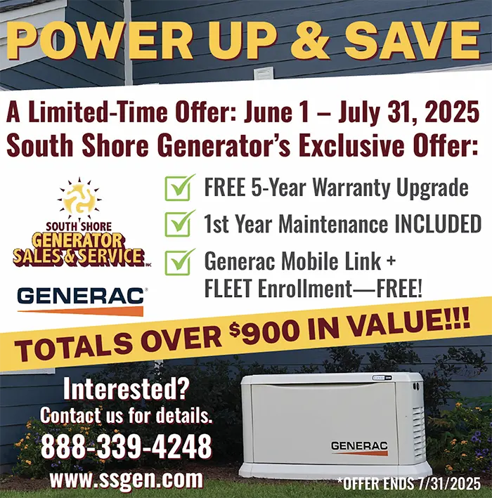 South Shore Generator Sales & Services - Power Up & Save Promo